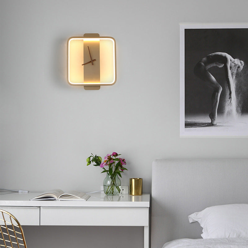 Lampe horloge nordique