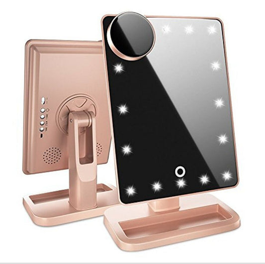Miroir de maquillage Bluetooth